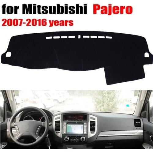 FUWAYDA Car dashboard Covers mat For Mitsubishi Pajero 2007 to 2016 left hand drive custom dashmat car dash pad auto accessories