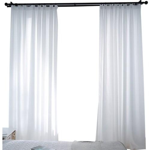 Custom Made Curtain Tulle Sheer White Light filtering (not see through)