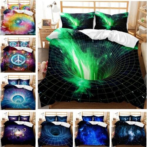 Starry Sky Duvet Cover Set Star Hole Bedding Set 2/3 Piece Suit Quilt Cover Home Textiles With Pillow Case Queen Full Size
