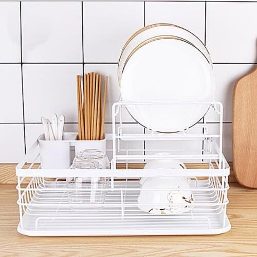 Kitchen Accessories Dish Drying Rack Multipurpose Large Capacity Easy Installation Counter Storage For Kitchen Cocina