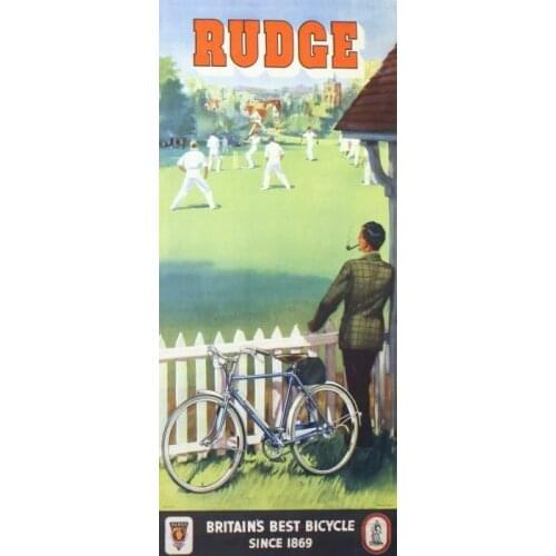 RUDGE BRITAINS BEST BICYCLE METAL TIN SIGN POSTER WALL PLAQUE