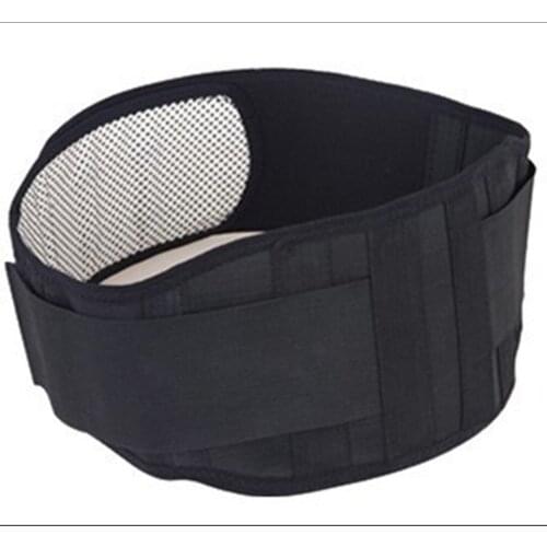 Adjustable Tourmaline Self-heating Magnetic Therapy Waist Belt Lumbar Support Back Waist Support Brace Double Banded Lumbar