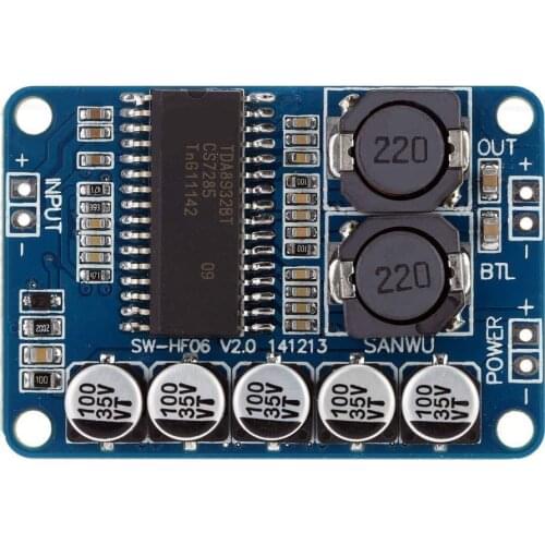 1pcs Digital Power Amplifier Board TDA8932 DIY Module 35w Mono Amplifiers Module High-power Low Power Consumption For Speaker