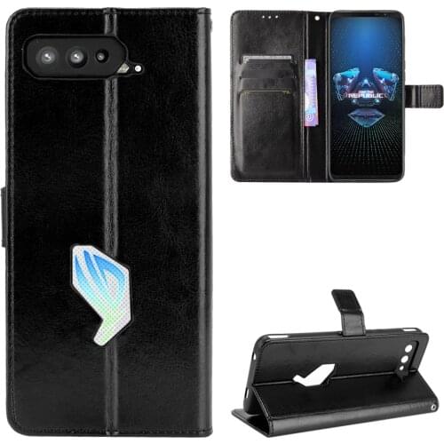 ROG Phone 5 Ultimate Luxury Retro Wallet Stand Flip Leather Case For Asus ROG Phone 5 Pro Wallet Case