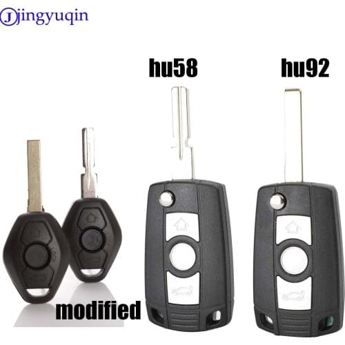 3 Buttons Folding Flip Car Key Shell Case for BMW 3 5 7 Series 1998-2005 X5 Z3 Z4 330 330i 525 525i 2001-2004 E38 E39 E46