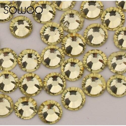 SS6-SS20 Junquil Color similar SWA Rhinestone1440pcs/lot High quality Hotfix Rhinestones use for high-end clothing Sowoo