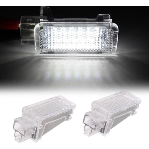 12V 6500K White Car LED Courtesy Door Projector Light for Audi A3/A4/A6/VW/Skoda Foot Nest Lights Led Trunk Luggage Light Lamp