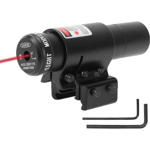 Tactical Red Green Dot Laser Sight Adjustable Collimator Laser Pointer Hunting Gun Accessory for 11mm 20mm Weaver Picatinny Rail