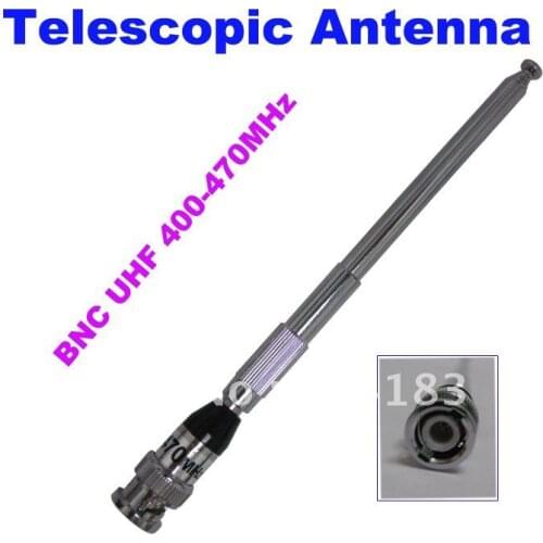 BNC 400-470MHz Telescopic Antenna for Walkie talkie Two-way Radios Transceiver Interphone
