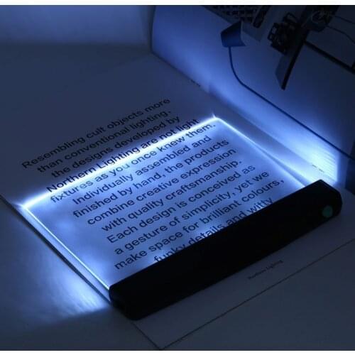 Creative Portable LED Book Light Reading Night Light Flat Plate Car Travel Panel Desk Lamp Eye Protection For Home Bedroom Night