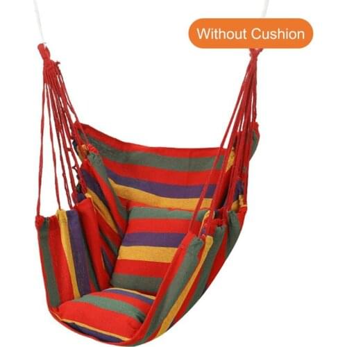 130*100cm Outdoor Hammock Swing Thicken Chair Hanging Swing Chair Portable Relaxation Canvas Swing Travel Camping Lazy Chair