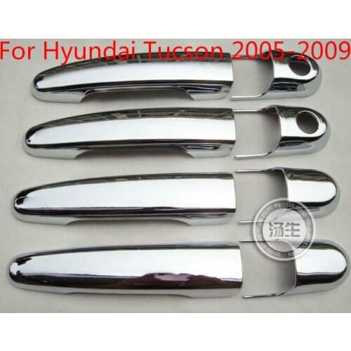 High-quality ABS Chrome Door Handle Cover For Hyundai Tucson 2005 2006 2007 2008 2009 Car-styling Car-covers
