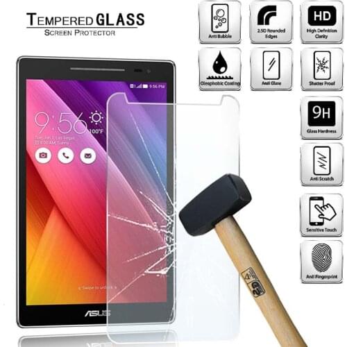 Tablet Tempered Glass Screen Protector Cover for Asus ZenPad 8.0 Z380C-CA-KL-KNL-M Anti-Screen Breakage Tempered Film
