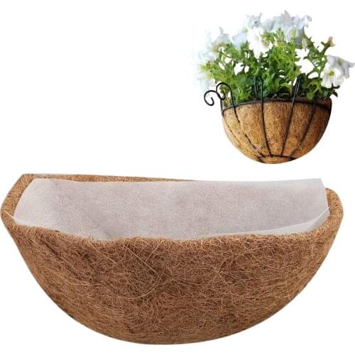 1PCs Coconut Palm Cushion For Plastic Flower Pot Square Gardening Mix Soil Lock Design Mat Flower Pot Plant Change Cushion New
