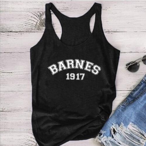 Barnes 1917 Tank Top Cool Superhero Bucky Barnes Racerback Tanks Tv Show WS Inpired Sebastian Stan Tops Cute Tank Top for Women