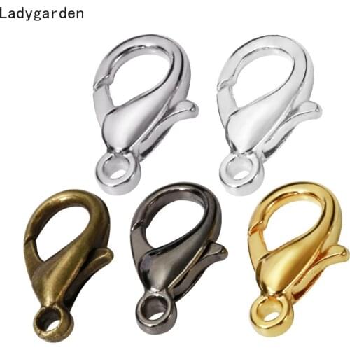 20PCS Metal Lobster Buckle Clasps Hooks for DIY Jewelry Making Findings Necklace Bracelet Chain Accessory Leather Bag Buckles