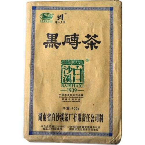 2010 Baishaxii Dark Chinese Tea Black Bric Ancient Tree Health Anhua Bai Sha Xi Dark Chinese Tea 400g