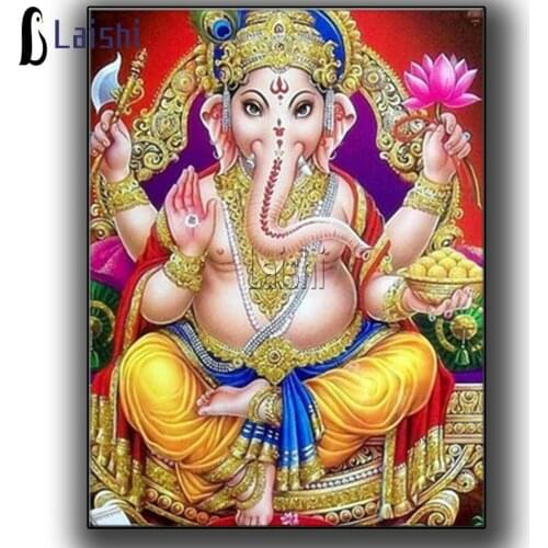 Diamond Painting Ganesha Indian god 5D DIY Diamond Embroidery Cross Stitch Religion Rhinestones Sale Handicraft Holiday Gift