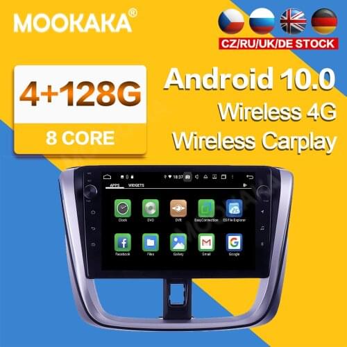 10'' Android 10 IPS System Car Stereo Radio GPS Navigation For Toyota Vios Yaris 2014-2017 Radio Multimedia Player GPS Head Unit