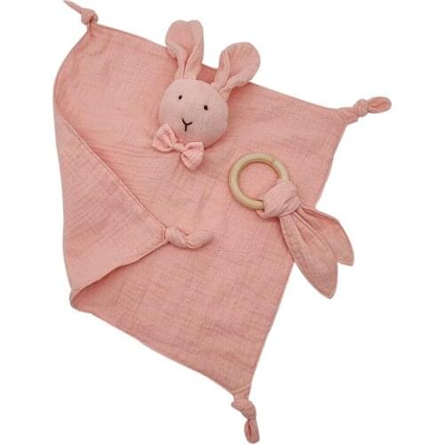 Baby Comforter Blanket Soothing Towel Newborn Security Blankets Soft Bunny Rabbit Doll Baby Toys Handkerchief 0-24 Months
