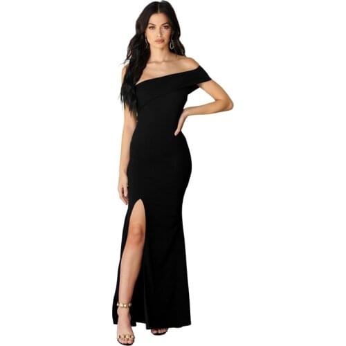 European and American plus size long dress sexy V-neck ruffled dress