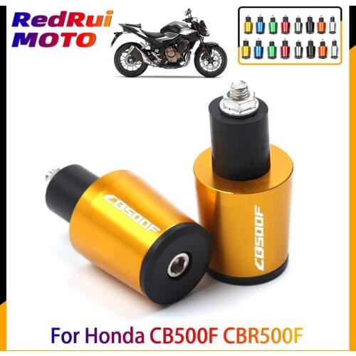For Honda CB500F CBR500F 2013 2014 2015 7/8" 22mm Motorcycle Accessories CNC Aluminum Handlebar Grip End Plug Handle Bar End Cap