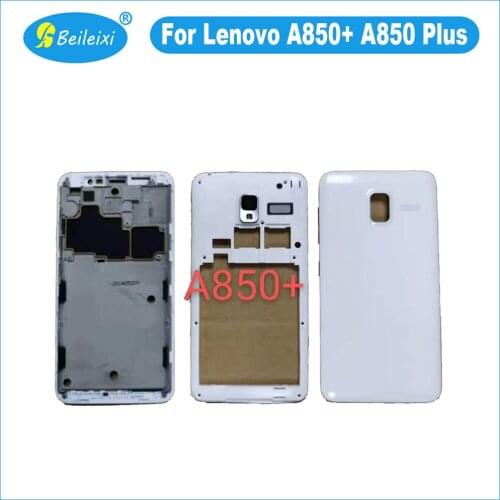 For Lenovo A850+ Battery Back Cover LCD Holder Front Frame Back Plate Housing Case Middle Frame For Lenovo A850 Plus