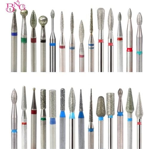 BNG Tungsten Carbide Electric Nail Drill Bit Nail Mills Cutter for Manicure Machine Nail Files Accessories