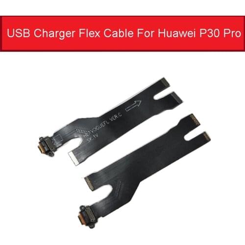Usb Charging Jack Port Flex Cable For Huawei P30 Pro Usb Charger Connector Module Flex Ribbon Cable Repair Replacement Parts
