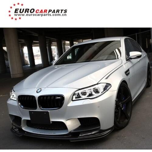 5 series F10 F18 M5 3D style carbon finber spoiler front skirt for F10 F18 M5 carbon front lip rear diffuser