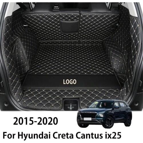 Car trunk mats for Hyundai Creta Cantus ix25 2015 2016 2017 2018 2019 2020 Rear Trunk Floor Mat Tray Carpet Mud