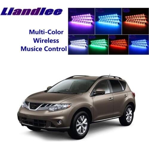 LiandLee For NissanMurano Murano Z51 MK2 2007~2014 Car Interior UnderDash FootWell Seat Accent Music Rhythm Ambient Light