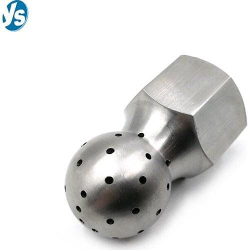 Stainless steel tank cleaning nozzle downward 240 degree porous sprinkler head VSM fixed spherical nozzle 3/4″ spray ball