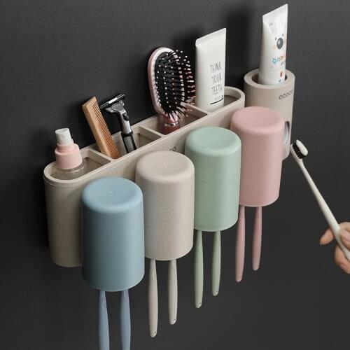 Toothbrush Holder Wall Toothpaste Dispenser Cup Storage Toothbrush Cover Bathroom Accessories Toothbrush Toothpaste holders
