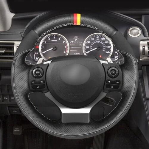 DIY Anti-Slip Wear-Resistant Steering Wheel Cover For Lexus IS200t 2016 2017 IS250 2014 2015 IS300 Car Interior Decoration