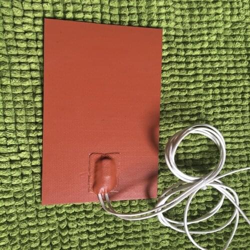 Silicone Heater Pad w/Deg 80C thermostat advise plate for the warming of motor oil in the carter 125X150 mm 100W 12V Warming