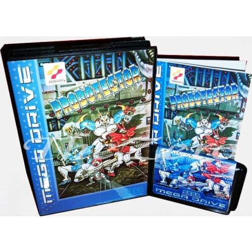 Memory Card Probotector With Box and Manual Book for 16 bit Sega Megadrive Video Game Card MD for Genesis mortal