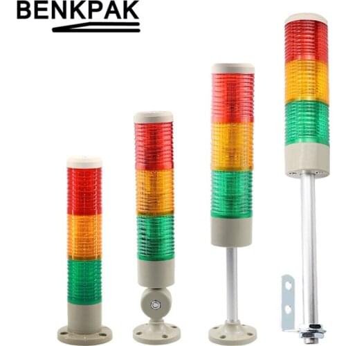 Led warning lights 3 layers led three colors Steady light L rod bright warning signal lamp trichromatic lamp