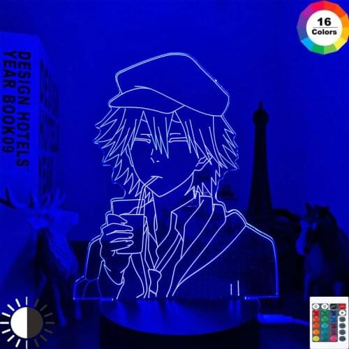 Anime Led Light Bungo Stray Dogs Ranpo for Bedroom Decoration Nightlight Birthday Gift Room Decor Table 3d Lamp Bungo Stray Dogs