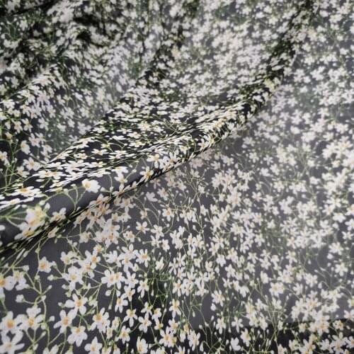 Hijab Fabric Flower Chiffon 75D Cosplay Dress Shirt Material DIY Blouse Sewing Fabric