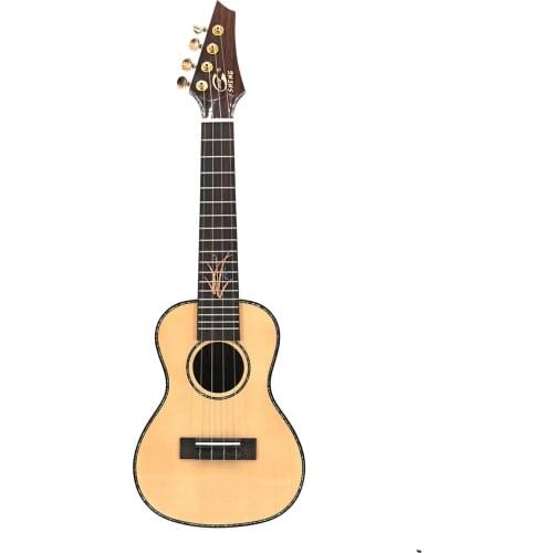 23" tenor Rosewood Spruce Solid Wood 4 Strings Ukulele Uke Hawaii mini small guitalele travel acoustic guitar Ukelele Concert