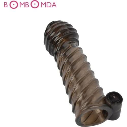 Vibrating Penis Sleeves Silicone Cock Rings Clitoral Stimulating Penis Rings Dick Lock Loop Dildo Extender