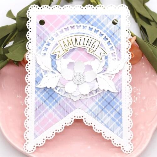 YPP CRAFT Bunting Banners Metal Cutting Dies Stencils for DIY Scrapbooking Decorative Embossing DIY Paper Cards