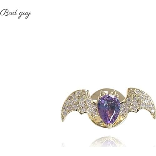 Vintage Animal Brooch For Women Gold Sliver Bat Pin Jewelry Party Office Clothes Scarf Buckle Garment Accessories Brooches Gift