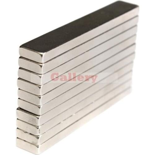 5pcs N50 Super Strong Block Cuboid Magnets 60x10x4 mm Rare Earth Neodymium Magnets