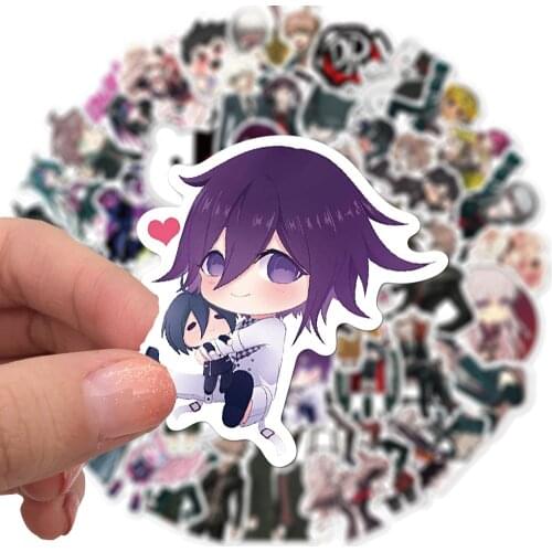 50PCS Mixed Danganronpa Game Stickers DIY Snowboard Laptop Luggage Fridge Guitar Graffiti Waterproof Classic Kid Toy Stickers