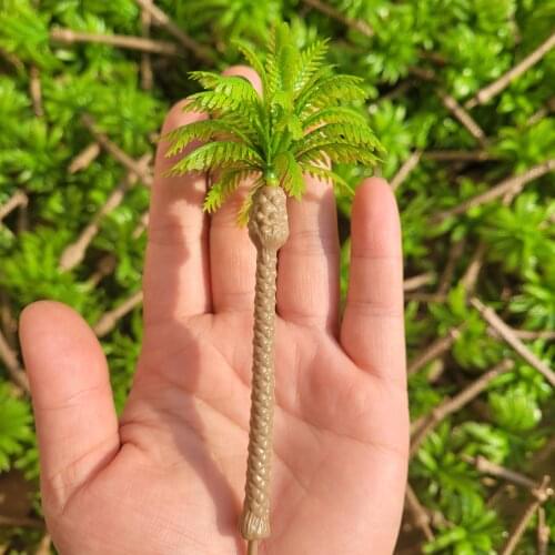 110mm 1:87 HO scale A pack of 8 Pcs Model Palm Tree landscape model train railway layout scenery DIY miniature models