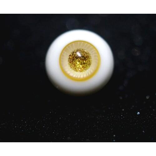 BJD Doll accessories bjd glass eyes glaze gold color 14mm