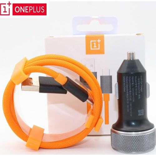 OnePlus Original Dash Charge Metal Car Charger for OnePlus 60 6T 5T 5 3T One Plus Dash USB Type C Cable Fast quick Charging