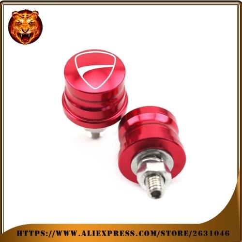 Motorcycle Rear Fender License Plate Bolt Screw M6 universal For DUCATI Decorative Screws Monster Panigale 848 ST3 ST4 748 red